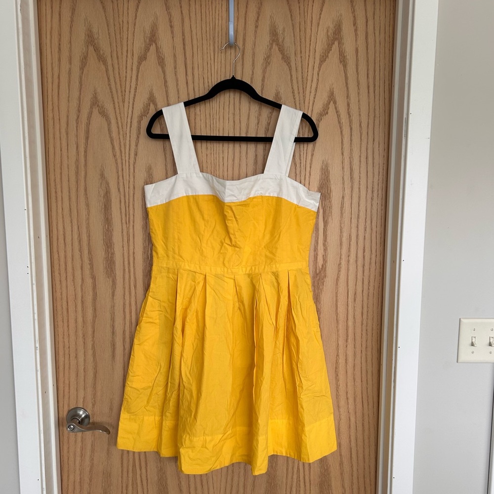 Gap Square Neck Yellow Sundress